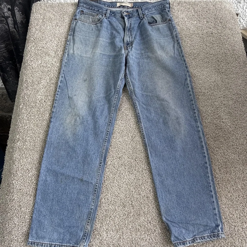 Y2K Levis 550 Jeans Mens 35x32 Medium Wash Blue Denim Regular Straight Pants